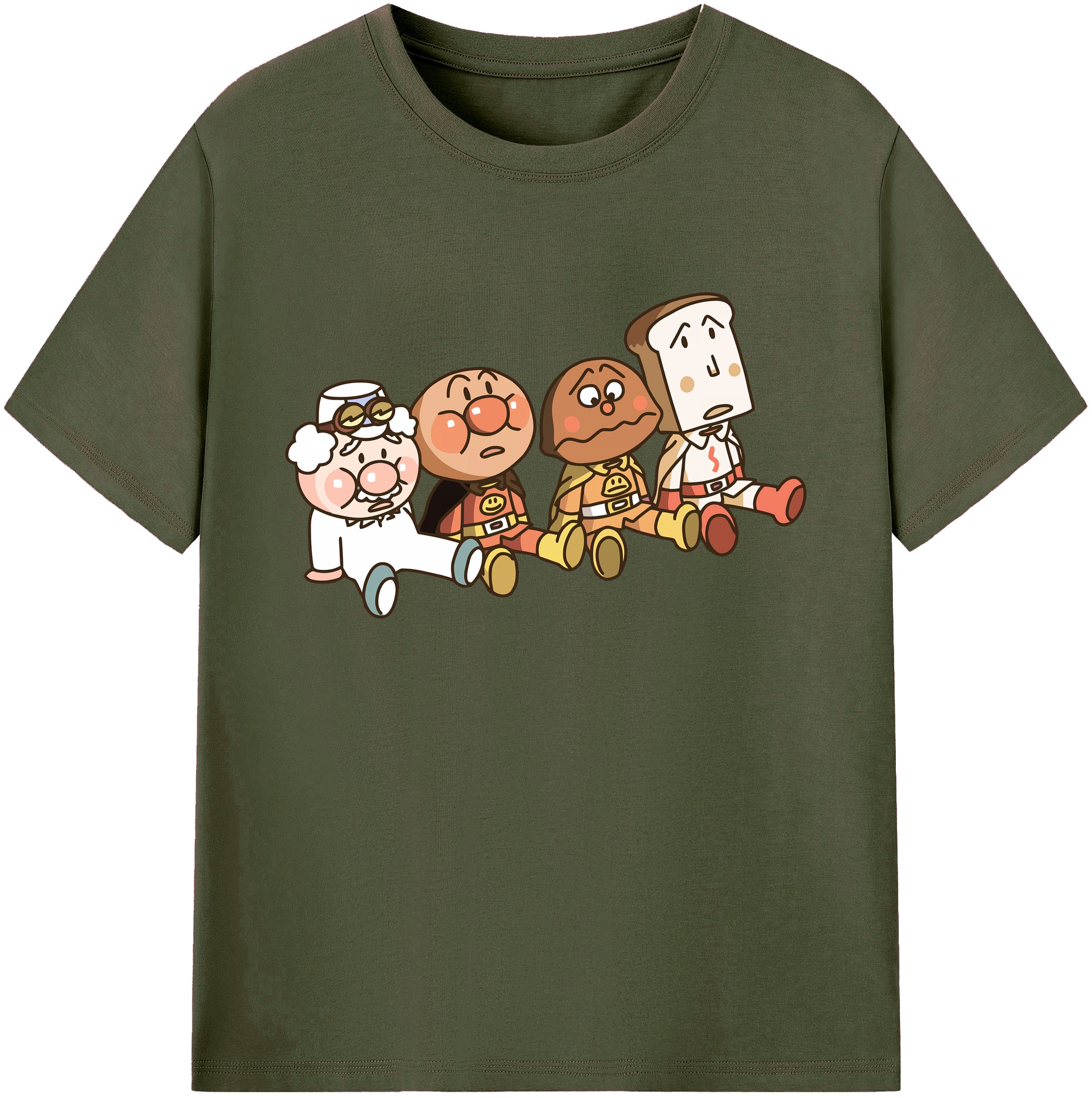 （画像用） アンパンマン Anpanman 綿100％ メンズ半袖Tシャツ｜肌触りやわらか＆通気性
